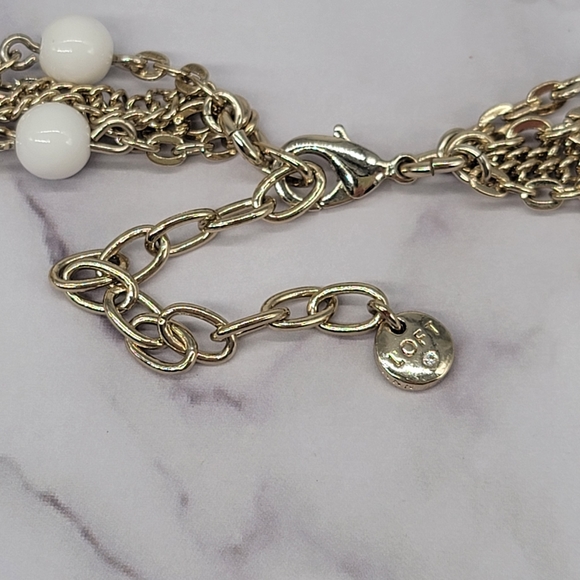 LOFT Multi Strand Statement Necklace - Picture 8 of 8
